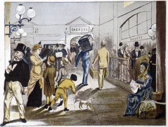 Rautatieasema, 1800-luvun loppu