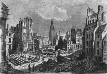 Pariisin muunnokset toisen imperiumin aikana, Haussmannian Paris: Rue de Rennesin avaaminen