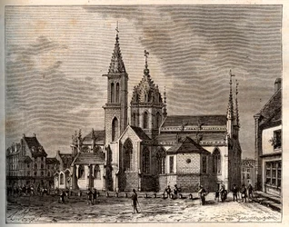 Valognes - Normandia - kaiverrus V.A. Malt-Brownin kirjaan "La France illustrée: maantiede, historia, tilastohallinto". 1884