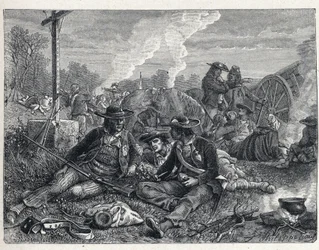Vendee Wars (1793-1796): vendee-kapinallisten leiriytys.