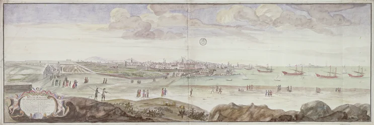 Näkymä sairaalan sivulta, Marseille, 1698