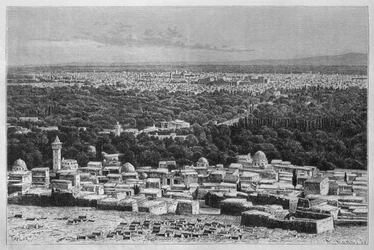 Näkymä Damaskoksen kaupunkiin, Louis Charles Émile Lortet
