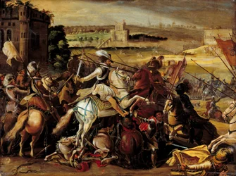 Uskonsota: "" Henri IV Arquesin taistelussa (21. syyskuuta