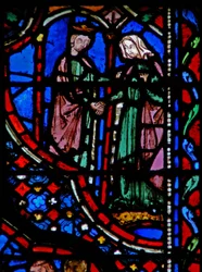 Window w14 David menee naimisiin Abigail I Sam XXV 42:n kanssa
