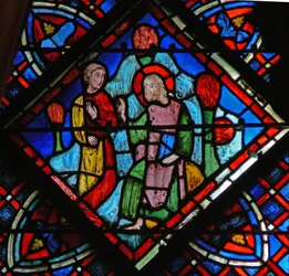 Ikkuna w9L Johannes Kastaja: kysyy Kristus