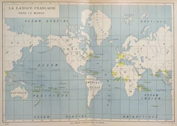 Ranskankielisten maiden maailmankartta, 1900-luvun alku