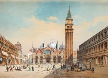 Piazza di San Marco, Venetsia, Friedrich Perlberg