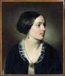 Muotokuva kreivitär Katarzyna Potockasta (1825-1907), s. Branicka - Friedrich Ritter von Amerling (1803-1887). Öljy kankaalle