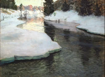 Vuoristovirta. Talvi