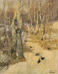 Lumen peittämä metsä, 1800-luku.