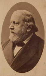 Säveltäjä Ferdinand von Hillerin muotokuva 1811-1885 n. 1880.