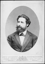 Pianisti ja säveltäjä Heinrich Karl Johann Hofmannin muotokuva 1842-1902.