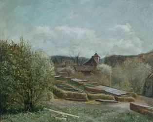 Maisema ja Oslon sairaala, n. 1880 (maalaus)