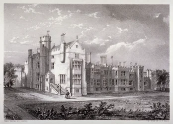 Näkymä Lambeth Palacesta, Lontoosta, 1830