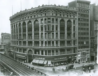 Saks und Company -tavaratalo, New York (gelatiinihopea kuva)
