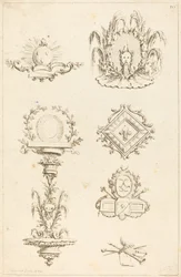 Mallit Tail-piecesille: pl. 10