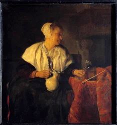 Ribotteri. Gabriel Metsun (1629 - 1667) maalaus Ec. Hol.