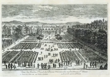 Näkymä Jardin des Plantesille 1600-luvulla, Perelle