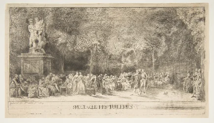 Kohtaus Tuileriesissa: Tuolit, 1760.