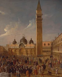 Italia, Veneto, Venetsia, karnevaali San Marcon aukiolla, lähikuva