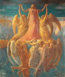 Olettamus, kirjoittanut Gaetano Previati (1852–1920).