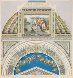 Kehys ja holvialue Mooseksen löydöillä. 1774