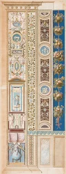 Pilaster Loggia IV (koriste, jossa loiston nero istuu)