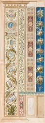 Pilaster Loggia V (koristelu kauniilla lonkeroilla)