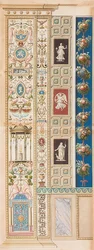 Pilaster Loggia XIII (koriste, jonka keskellä on Dianan temppeli)