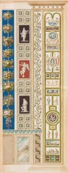 Pilaster Loggia XIII (koristelu maisemilla ja metsästysesineillä)