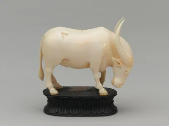 Musta lähetti, shakkinappula, Intia, noin 1820