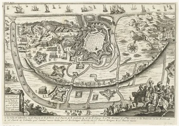 Beleg van Oostende, 1601 Arkkiherttua Alberton piiritys ja Oostenden huvilan tuhoaminen vuonna 1601 (otsikko esineessä)