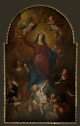 Seurakuntakirkko (Sint-Walburgakerk). Maalaus. Gaspar de Crayer. 1652