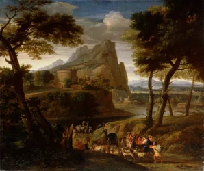 Maisema karavaanin kanssa, 1600-luku