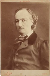 Charles Baudelairen muotokuva 1821-1867, noin 1855.