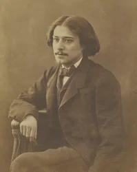 Muotokuva kirjailijasta Alphonse Daudet 1840-1897, noin 1860.