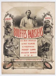 Jacques Offenbachin Theater des Bouffes-Parisiens, 1865.