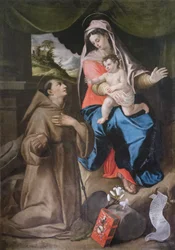 Madonna ja lapsi ja pyhä Antonius Padovan apostolien kanssa