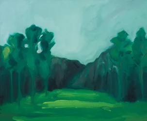 Puutarha 1, 2019 (öljy kankaalle)