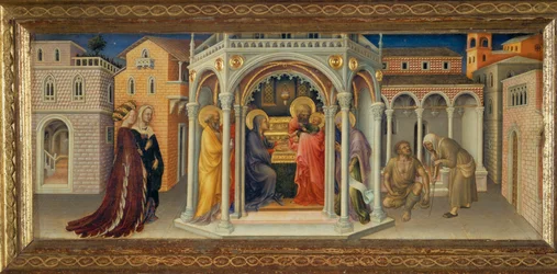 Esitelmä temppelissä, paneeli alttarin predellasta Strozzin kappelissa, Santa Trinita, Firenze