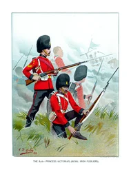 87. prinsessa Victorias Royal Irish Fusiliers, vuodelta 1890.
