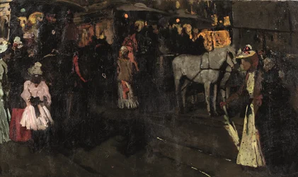 Sunnuntai-ilta Damilla, Amsterdam, noin 1895 (öljy kankaalle).