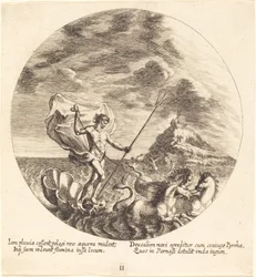 Deucalion ja Pyrrha laskeutuvat Parnassukselle