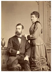 Hermann von Iheringin muotokuva ensimmäisen vaimonsa Anna Maria Clara Belzer Wolfin kanssa