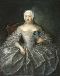 Kreivitär Varvara Aleksejevna Šeremetjevan muotokuva 1711-1767, 1746