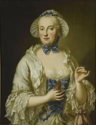 Ranska: Marie-Anne-Sophie de Saxe, princesse électrice de Bavière (1728-1797) Muotokuva Maria Anna Sophia Saksin Saksin, Baijerin kruununprinsessa (1728-1797)