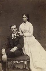 Venäjän suurruhtinas Aleksandr Aleksandrovitš ja Tanskan prinsessa Dagmar, 1866.