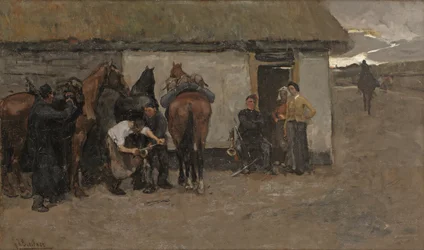 Seppä, noin 1881-84 (öljy kankaalle)