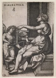 Dialectica, sarjasta "Vapaat taidot", noin 1541 (kaiverrus).