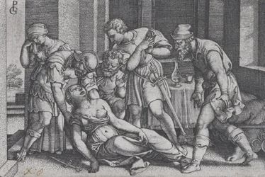 Lucretian itsemurha, sarjasta Kohtauksia Rooman historiasta.